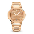 Patek Philippe Nautilus Ladies Automatic Watch, 18k Rose Gold, 35,2mm, Ref# 7118/1R-010
