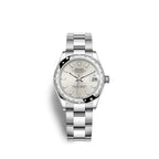 Rolex Datejust 31, Oystersteel, 18kt White Gold and diamonds, Ref# 278344RBR-0013