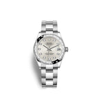 Rolex Datejust 31, Oystersteel, 18kt White Gold and diamonds, Ref# 278344RBR-0031