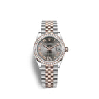 Rolex Datejust 31, Oystersteel, 18kt Everose Gold and diamonds, Ref# 278381RBR-0030