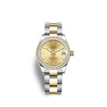 Rolex Datejust 31, Oystersteel, 18kt Yellow Gold and diamonds, Ref# 278383RBR-0013