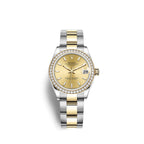 Rolex Datejust 31, Oystersteel, 18kt Yellow Gold and diamonds, Ref# 278383RBR-0013