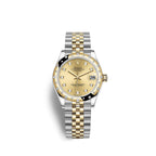Rolex Datejust 31, Oystersteel, 18kt Yellow Gold and diamonds, Ref# 278343RBR-0026