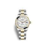 Rolex Datejust 31, Oystersteel, 18kt Yellow Gold and diamonds, Ref# 278343RBR-0027