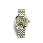 Rolex Datejust 31, Oystersteel, 18kt Yellow Gold and diamonds, Ref# 278343RBR-0030