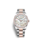 Rolex Datejust 36 Oystersteel and Everose gold Ref# 126281RBR-0010
