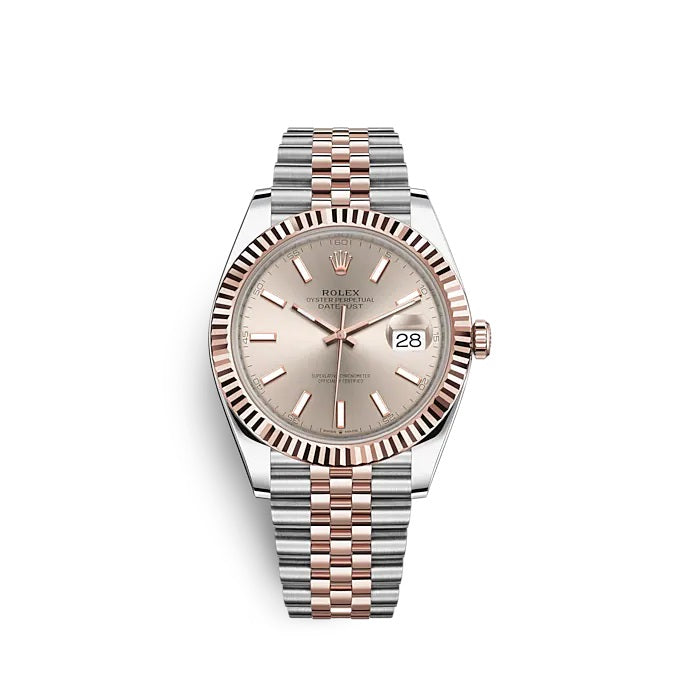 Rolex Datejust 41 Oystersteel and Everose gold Ref# 126331-0010