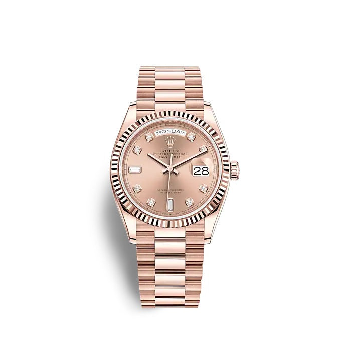 Rolex Day-Date 36 Everose gold Ref# 128235-0009