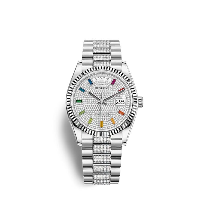 Rolex Day-Date 36 White gold Ref# 128239-0027