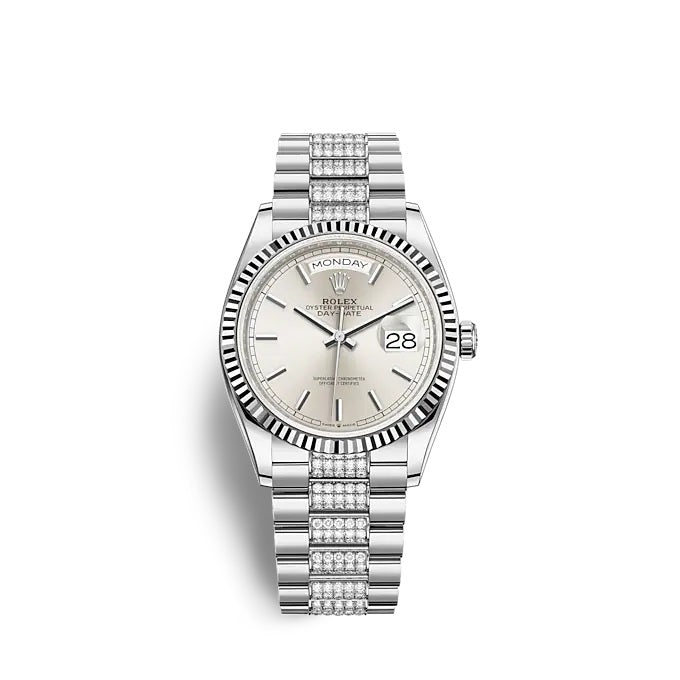 Rolex Day-Date 36 White gold, Ref# 128239-0025