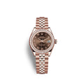 Rolex Lady-Datejust 28, 18kt Everose Gold and diamonds, Ref# 279135RBR-0012