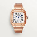 Unworn Cartier Santos de Cartier, 18k Rose Gold, 35.1mm, Ref# WGSA0031, box and papers
