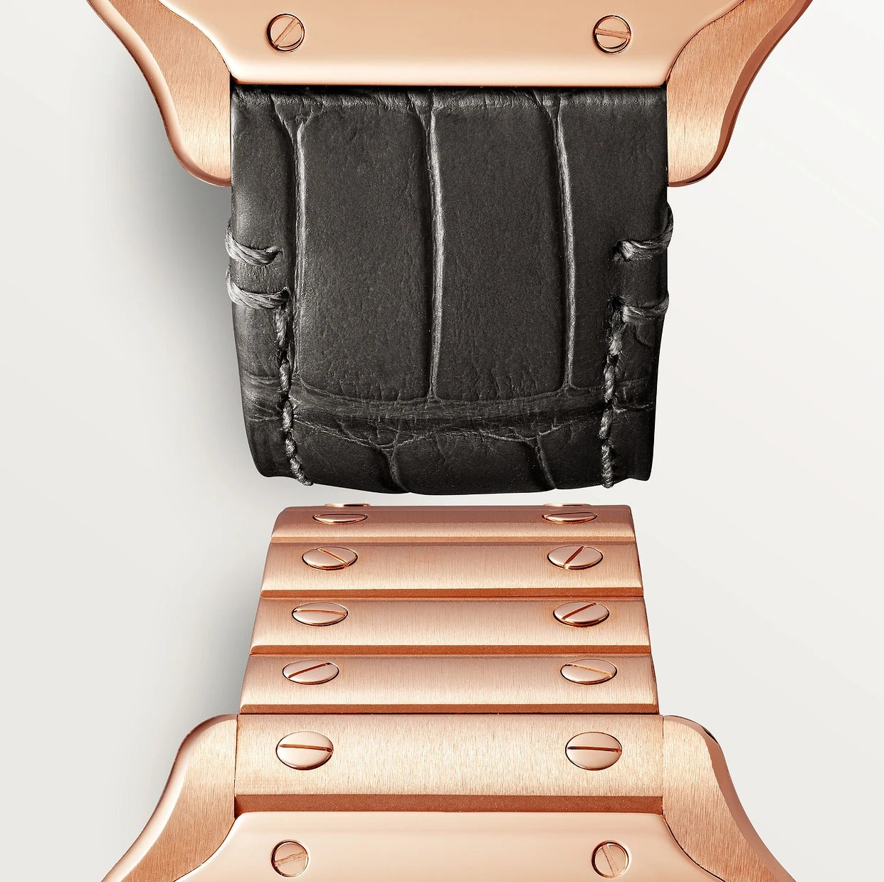 Unworn Cartier Santos de Cartier, 18k Rose Gold, 35.1mm, Ref# WGSA0031, box and papers